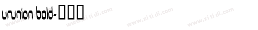 URUnion Bold字体转换